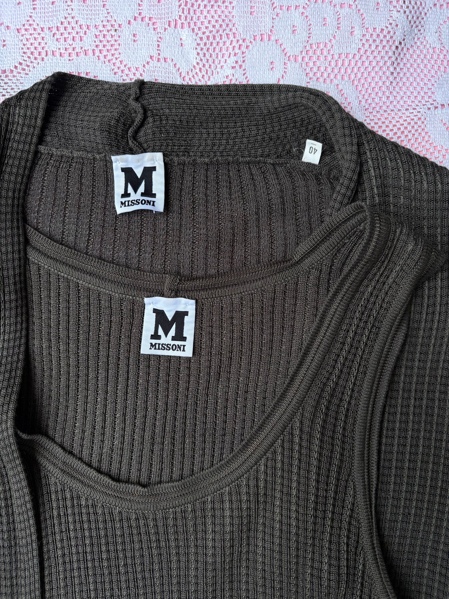 Vintage Missoni Archive Three-Piece Knit Set | Skirt, Cardigan & Top