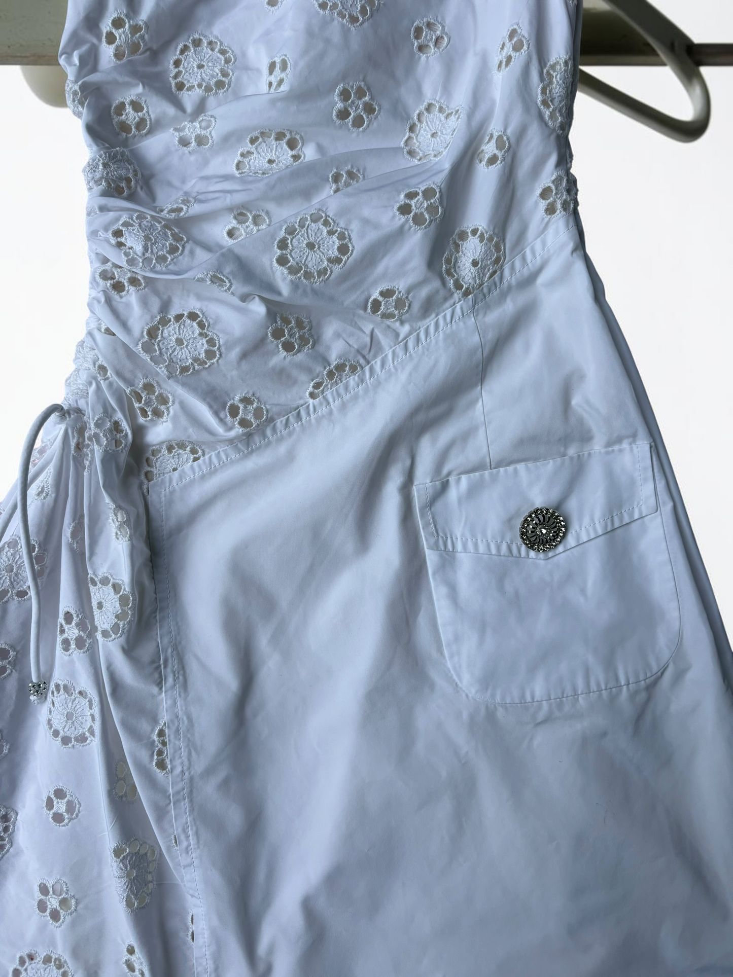 Vintage Versace White Dress | Designer Occasion Dress