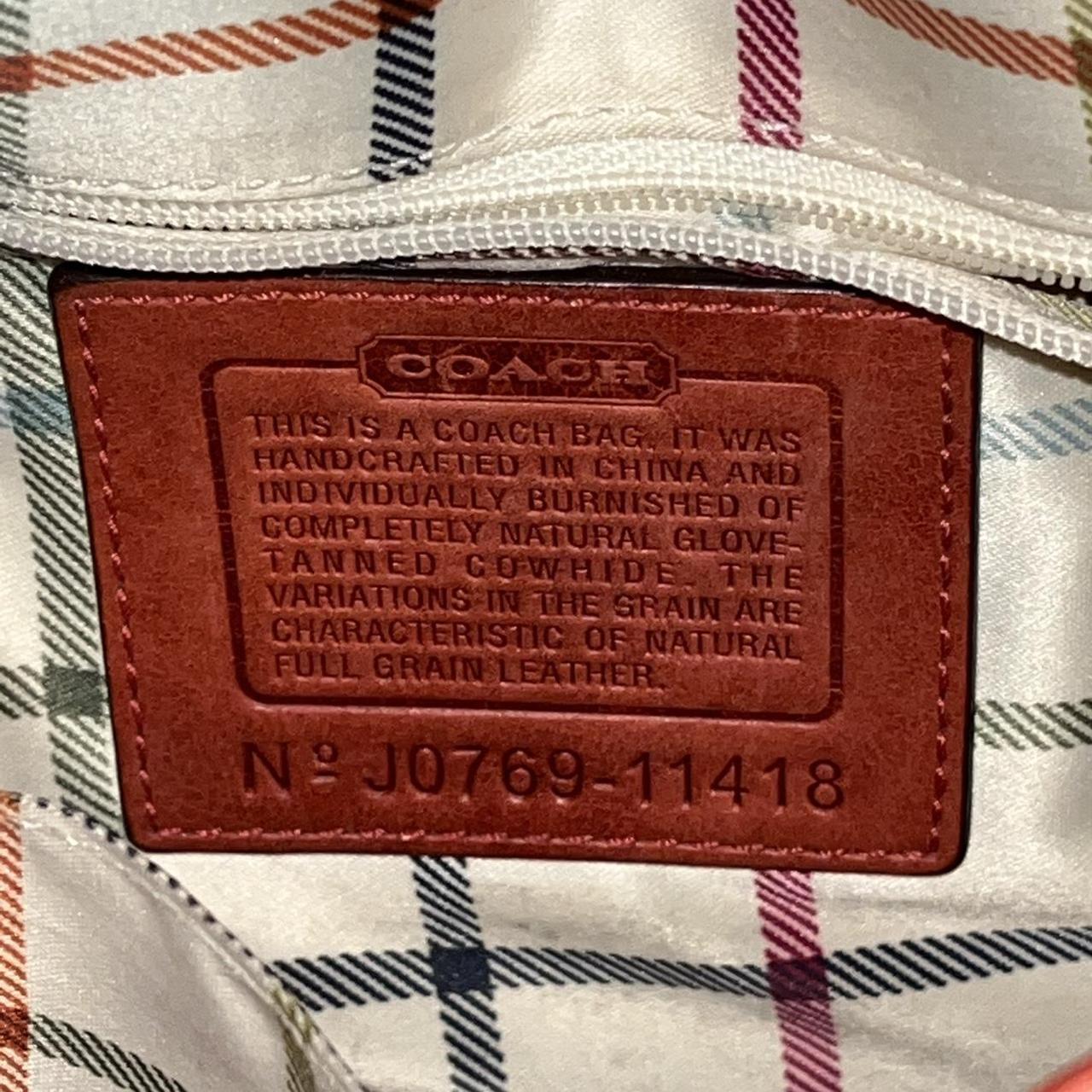 RARE Vintage Coach Leatherware red leather cross body bag