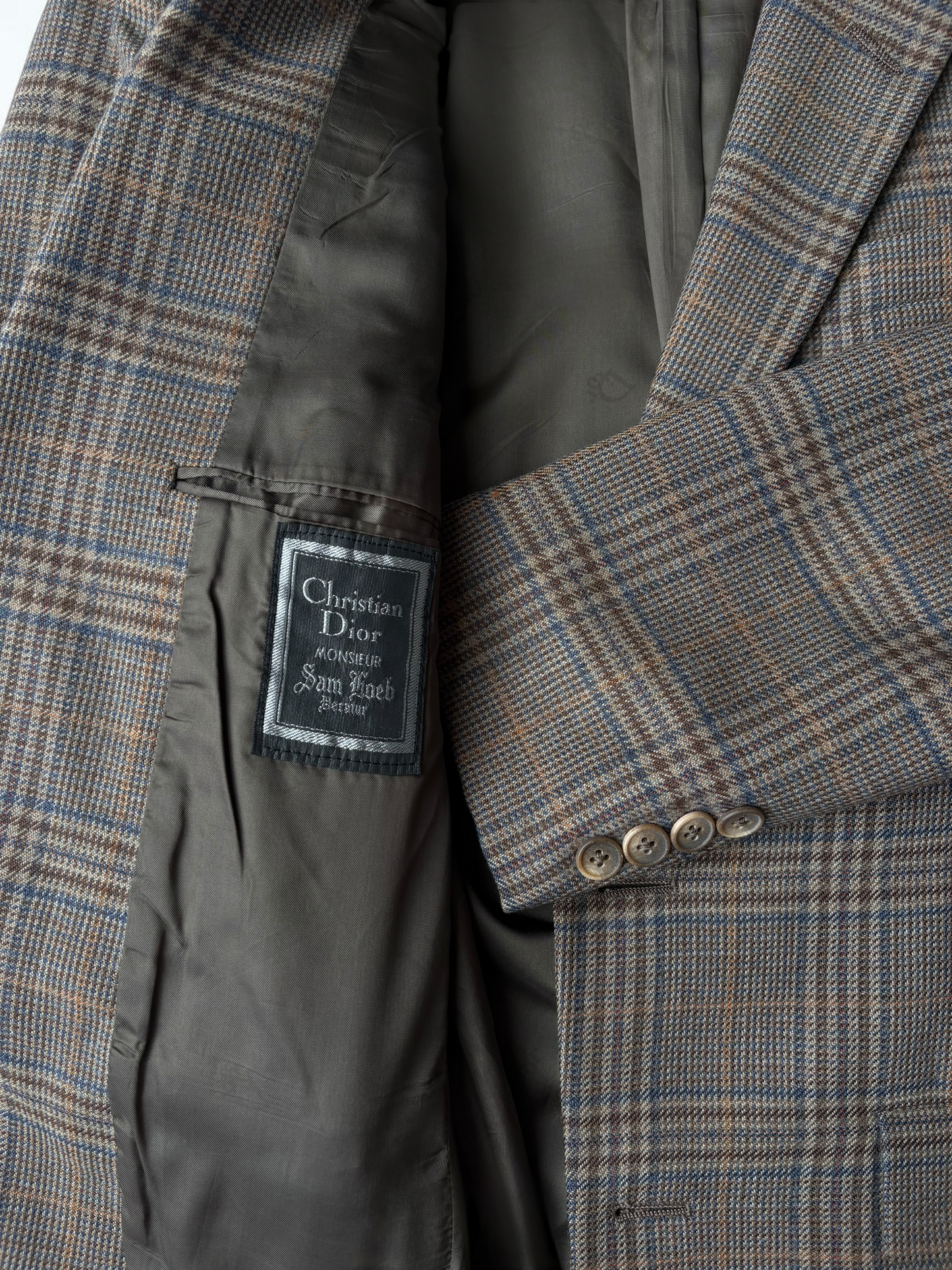 Vintage Christian Dior Brown Blazer | Designer Tailored Jacket