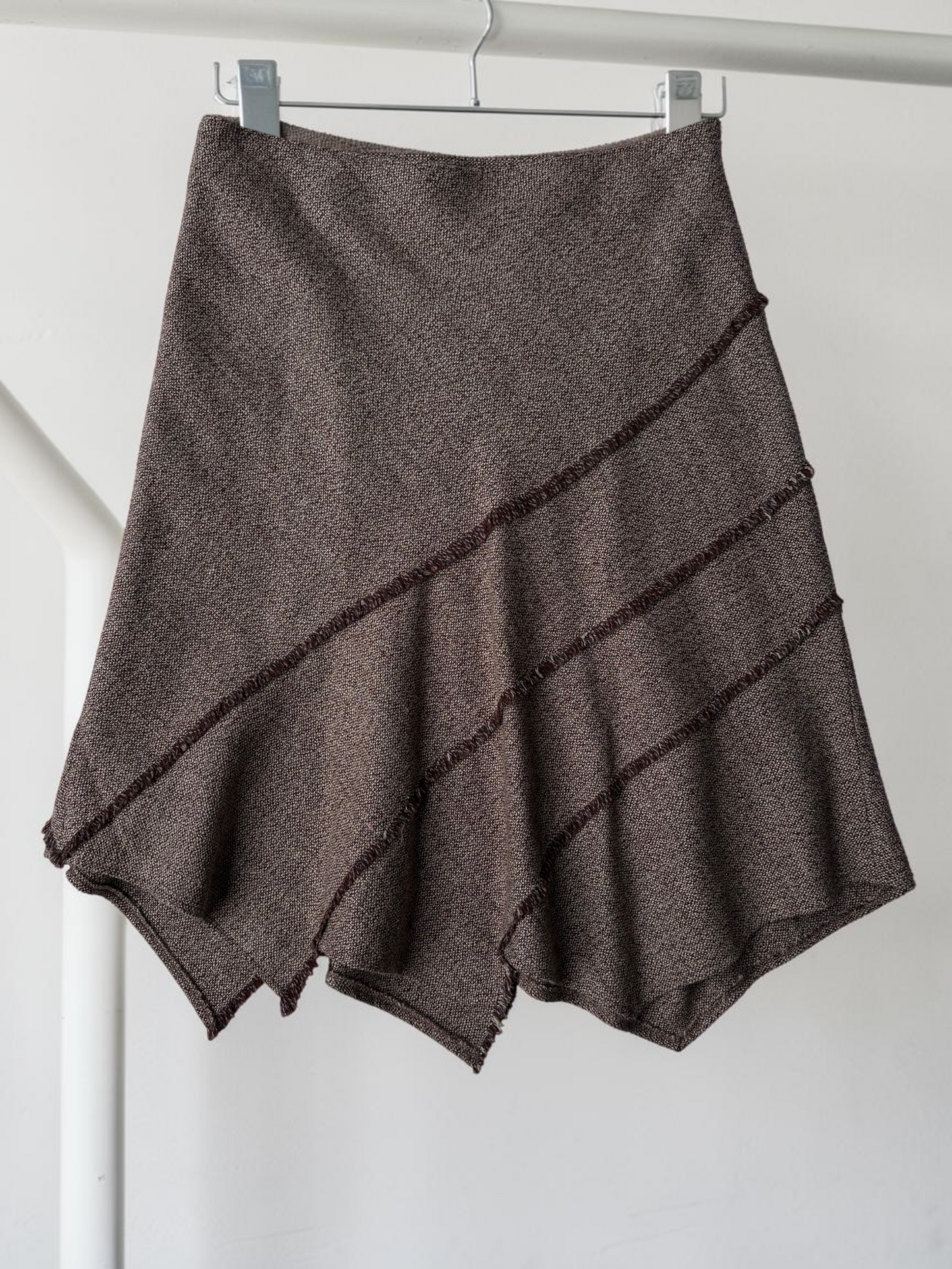 Vintage Ray Cantrel Asymmetric Skirt | Y2K Designer Midi Skirt