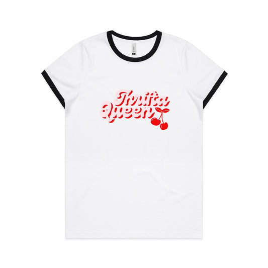 Thrifta Queen Women's Ringer Tee