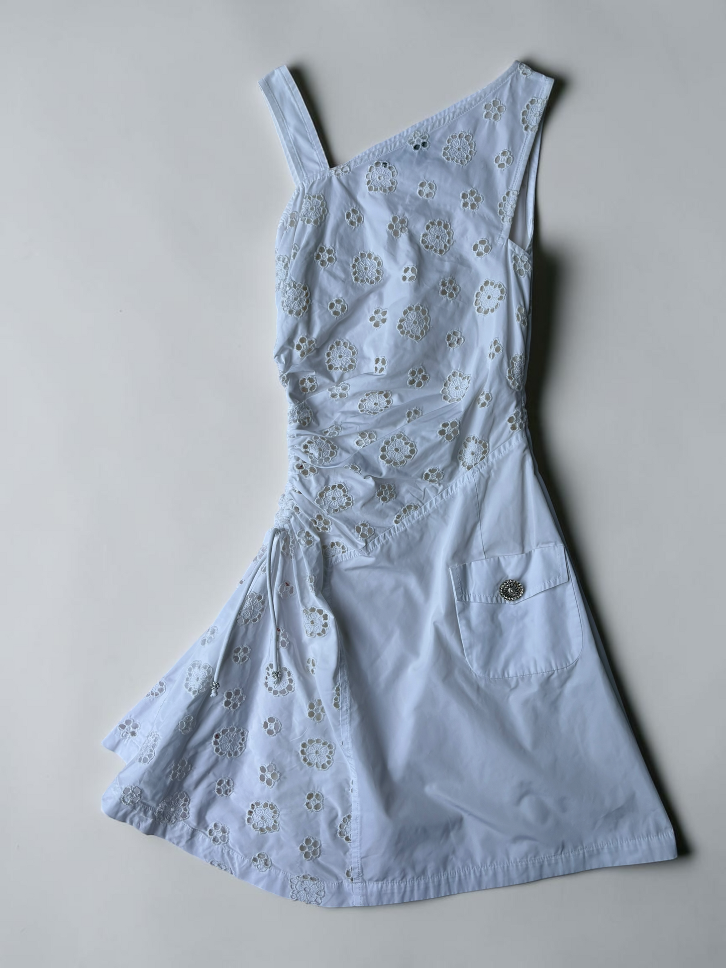 Vintage Versace White Dress | Designer Occasion Dress