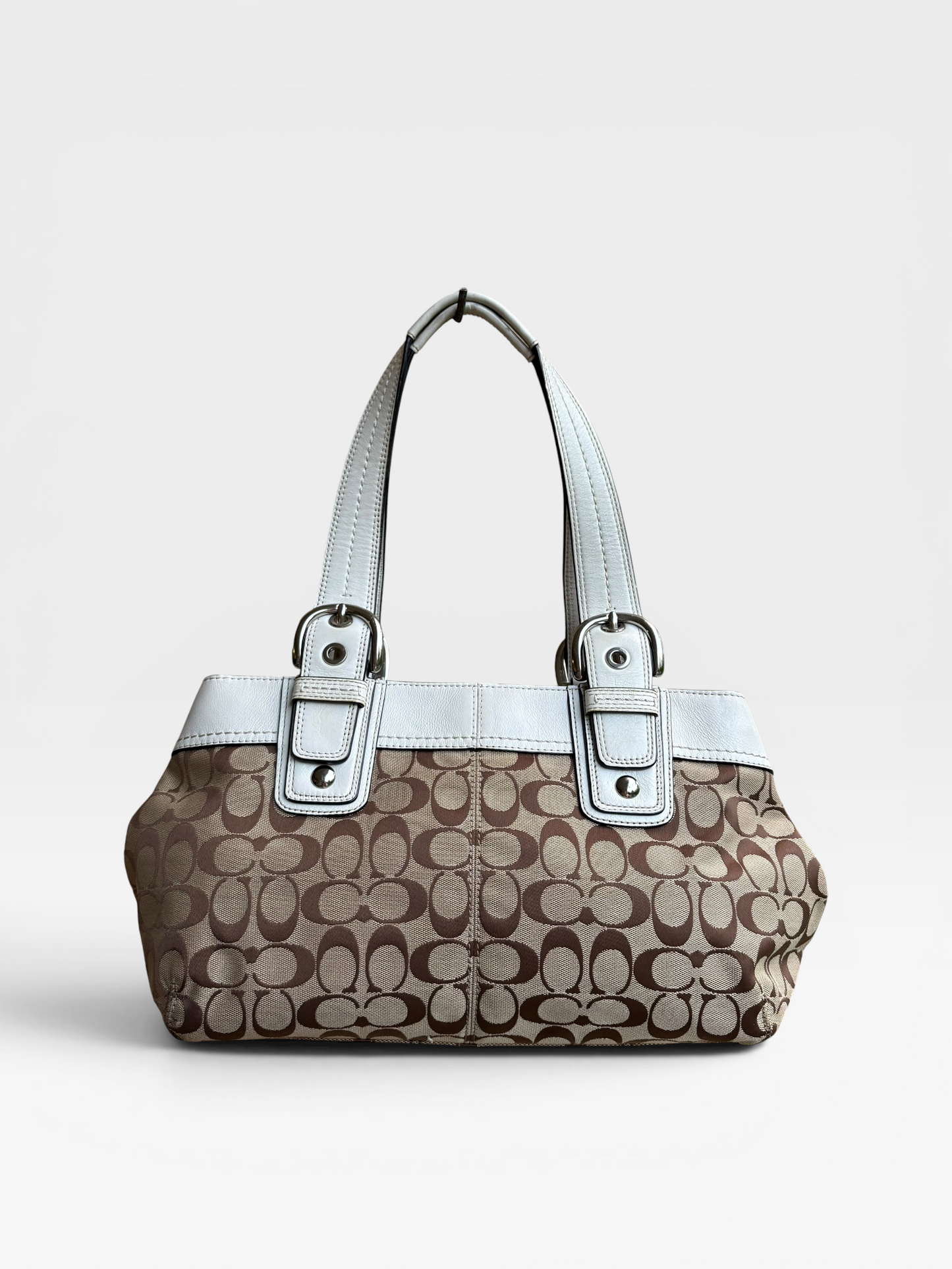 Vintage Coach Signature Tote Bag | Y2K Monogram Handbag