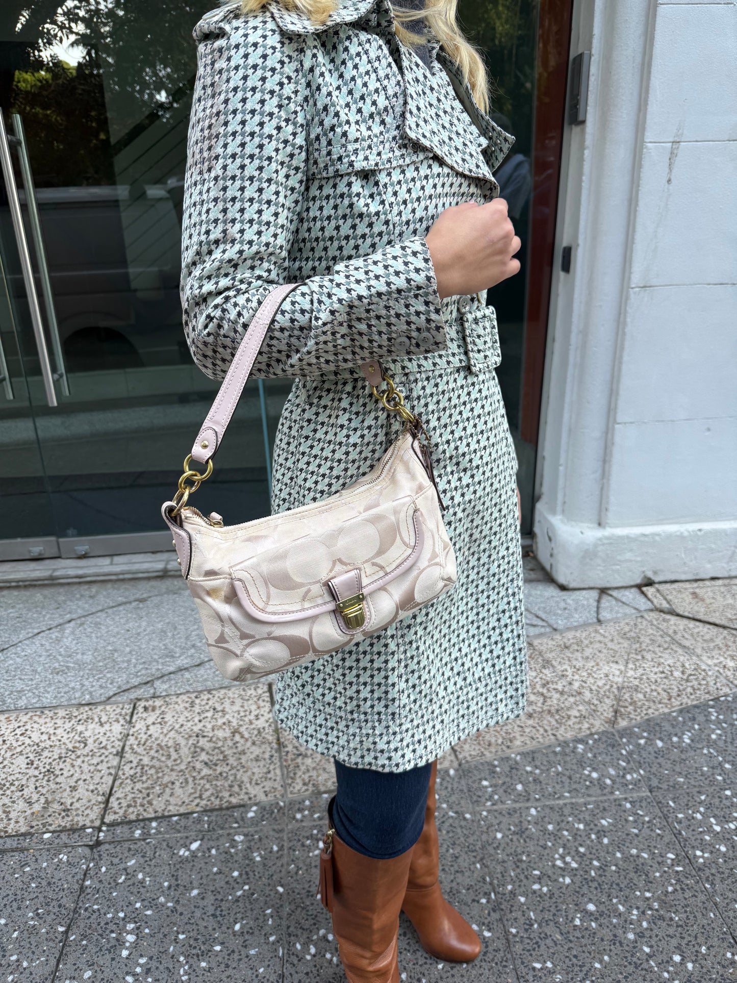 Vintage Coach Pink Mini Shoulder Bag | Y2K Coach Handbag