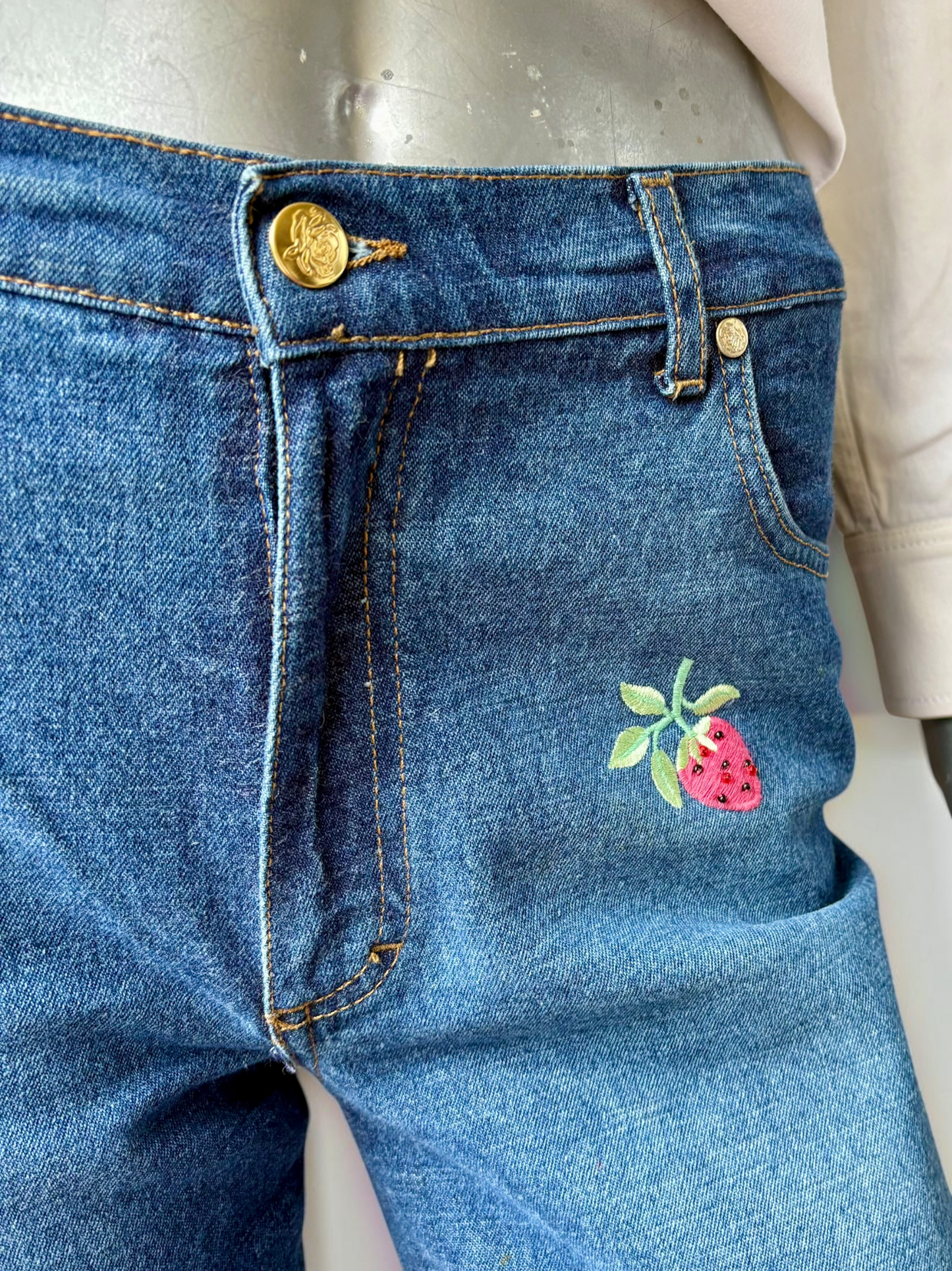 Vintage Blumarine Jeans full length flat lay