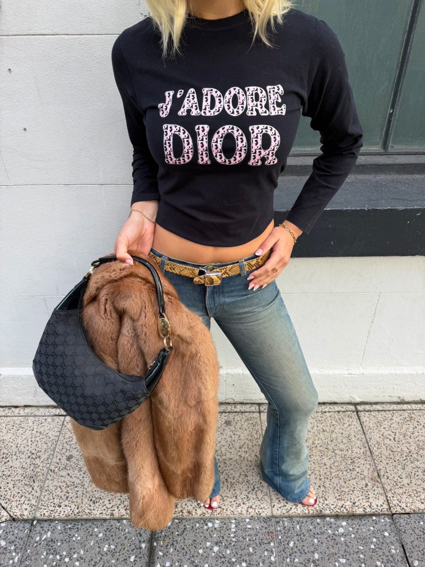 Vintage Dior J'Adior Long Sleeve Top | Y2K Christian Dior