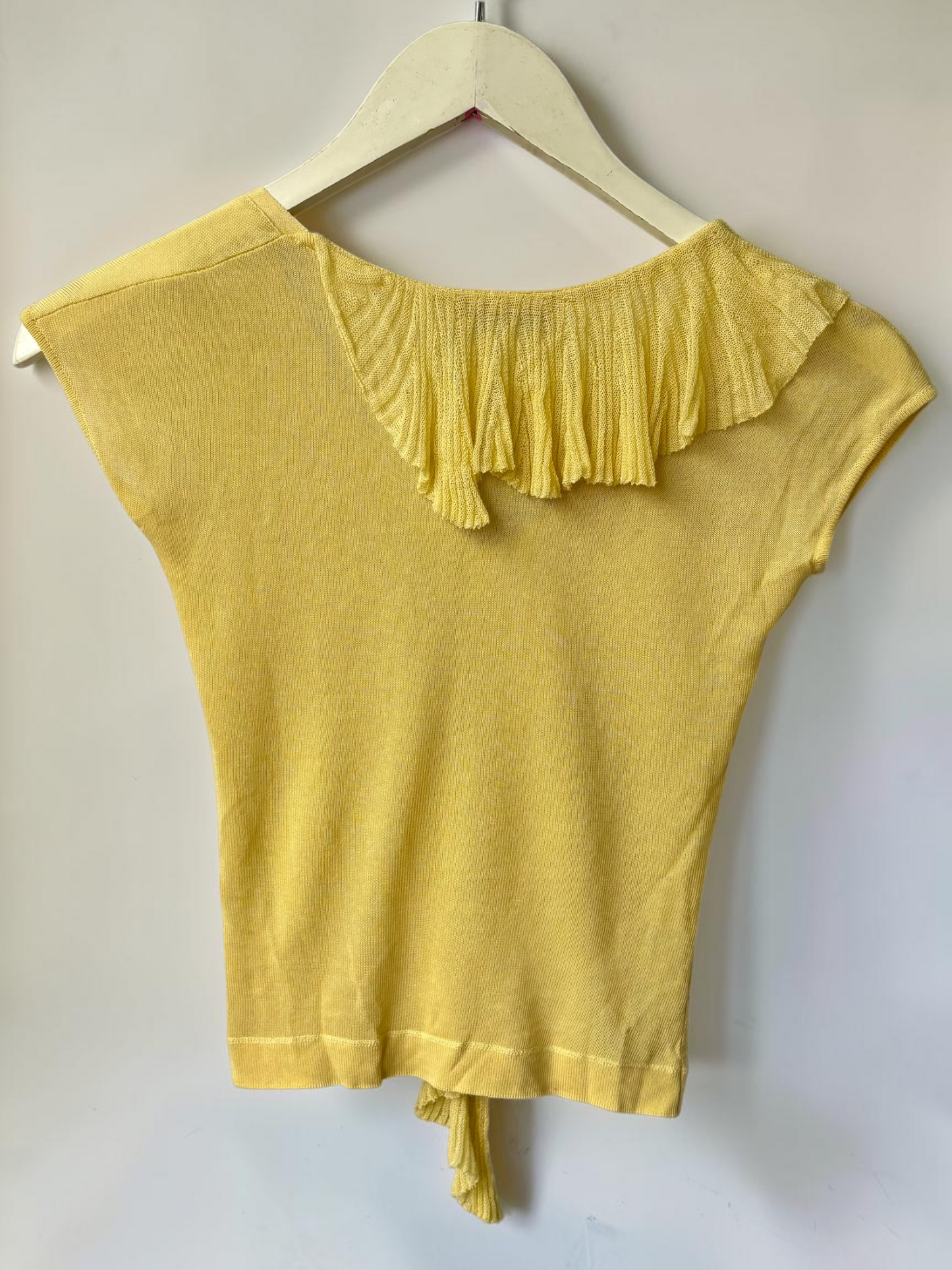 Vintage Blumarine Anna Molinari yellow knit top