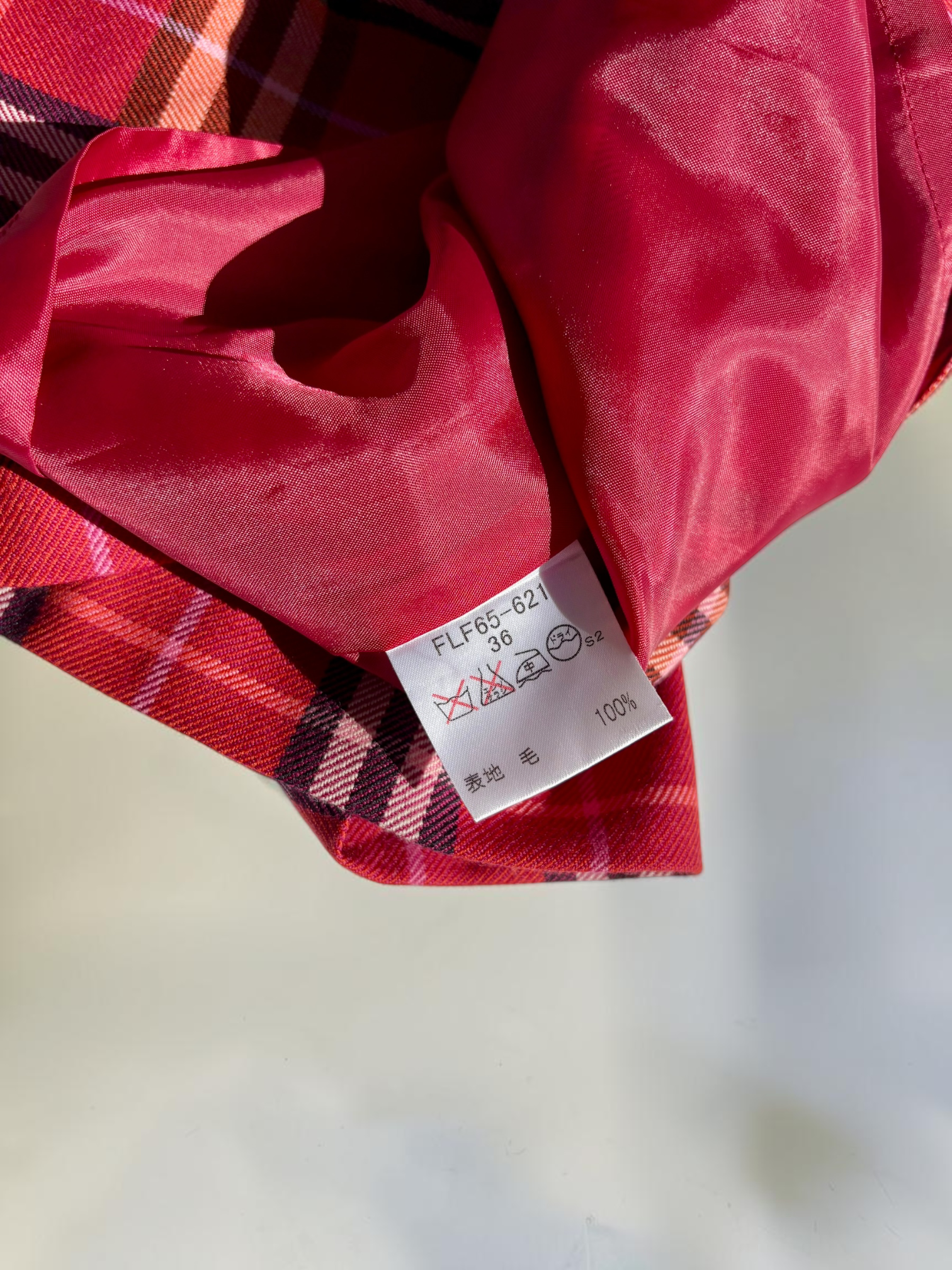 Vintage Burberry Blue Label label detail