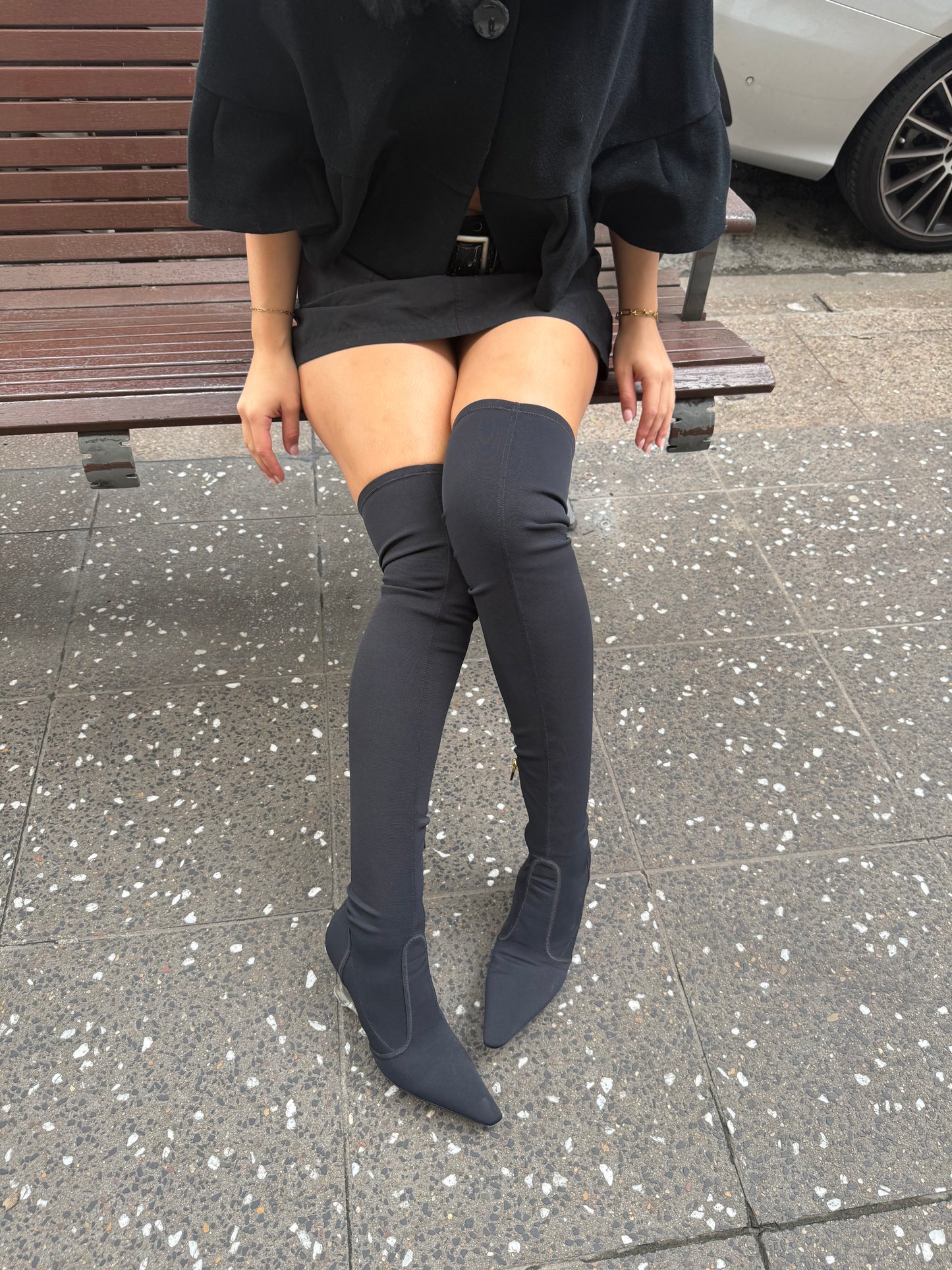 Vintage Dior Thigh High Boots | Christian Dior Over The Knee Boots
