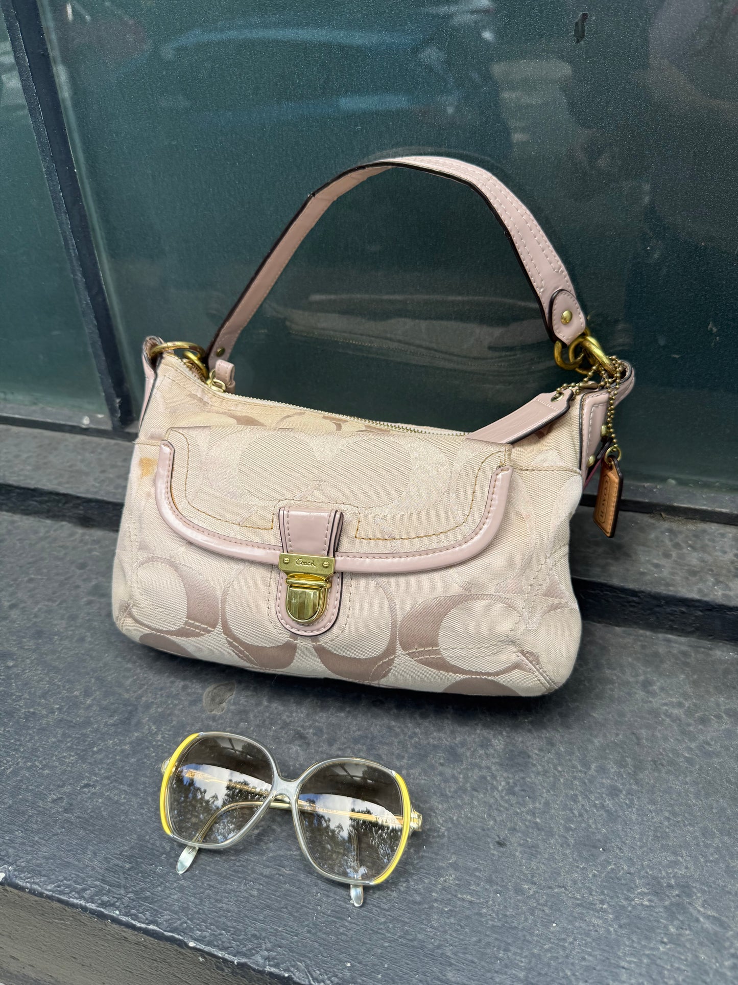 Vintage Coach Pink Mini Shoulder Bag | Y2K Coach Handbag