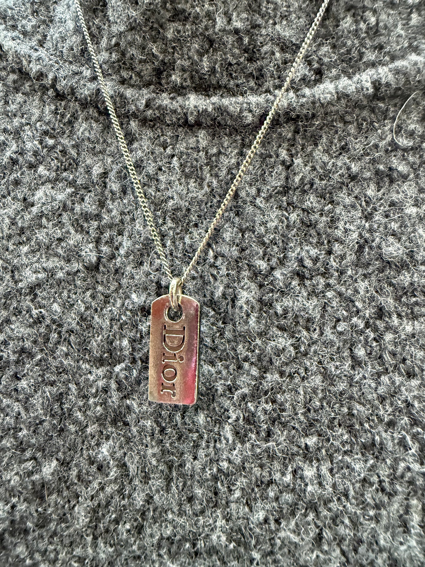 Vintage Dior Logo Necklace | Christian Dior Designer Jewellery