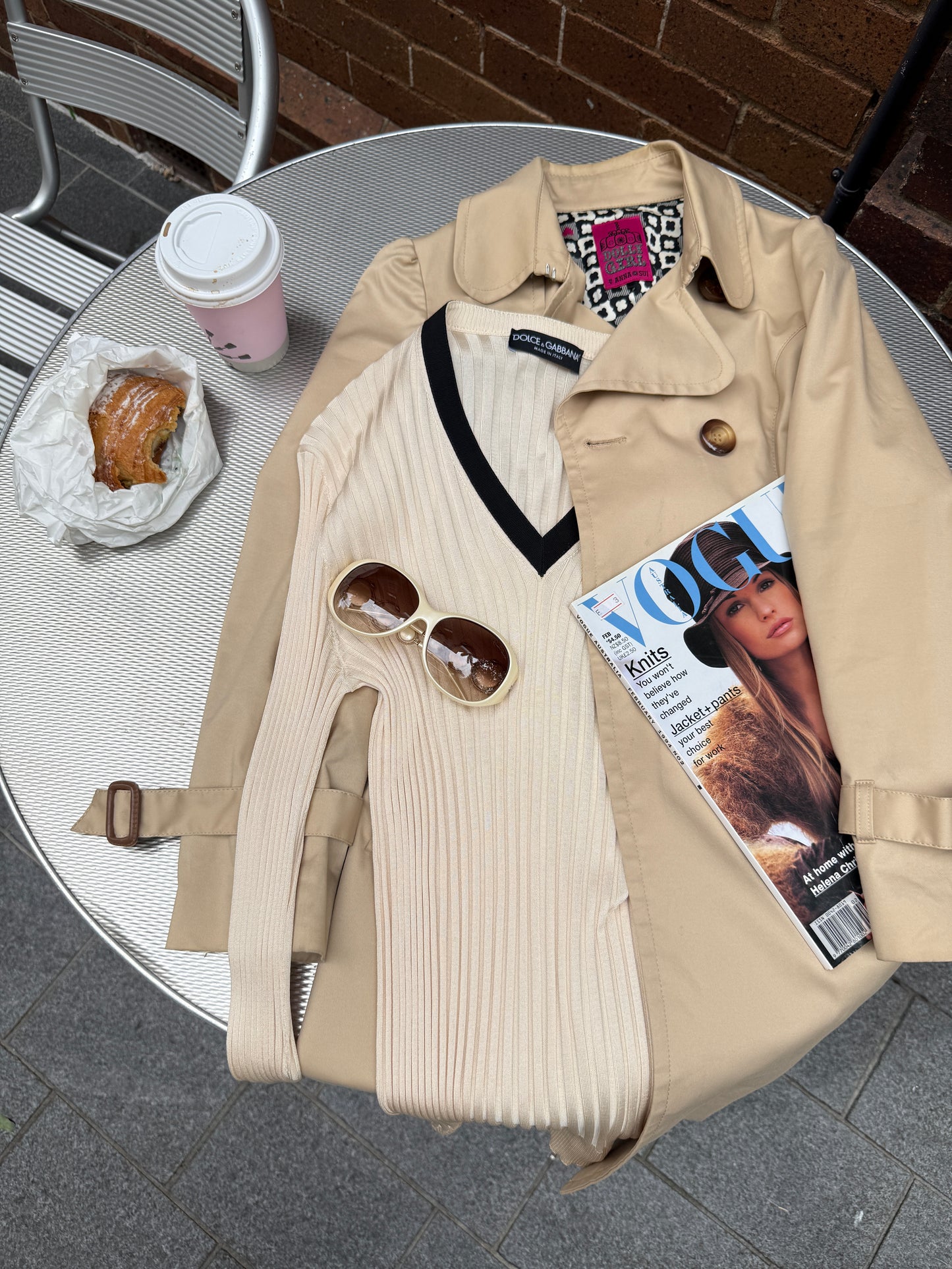 Vintage Dolly Girl Anna Sui coat lining