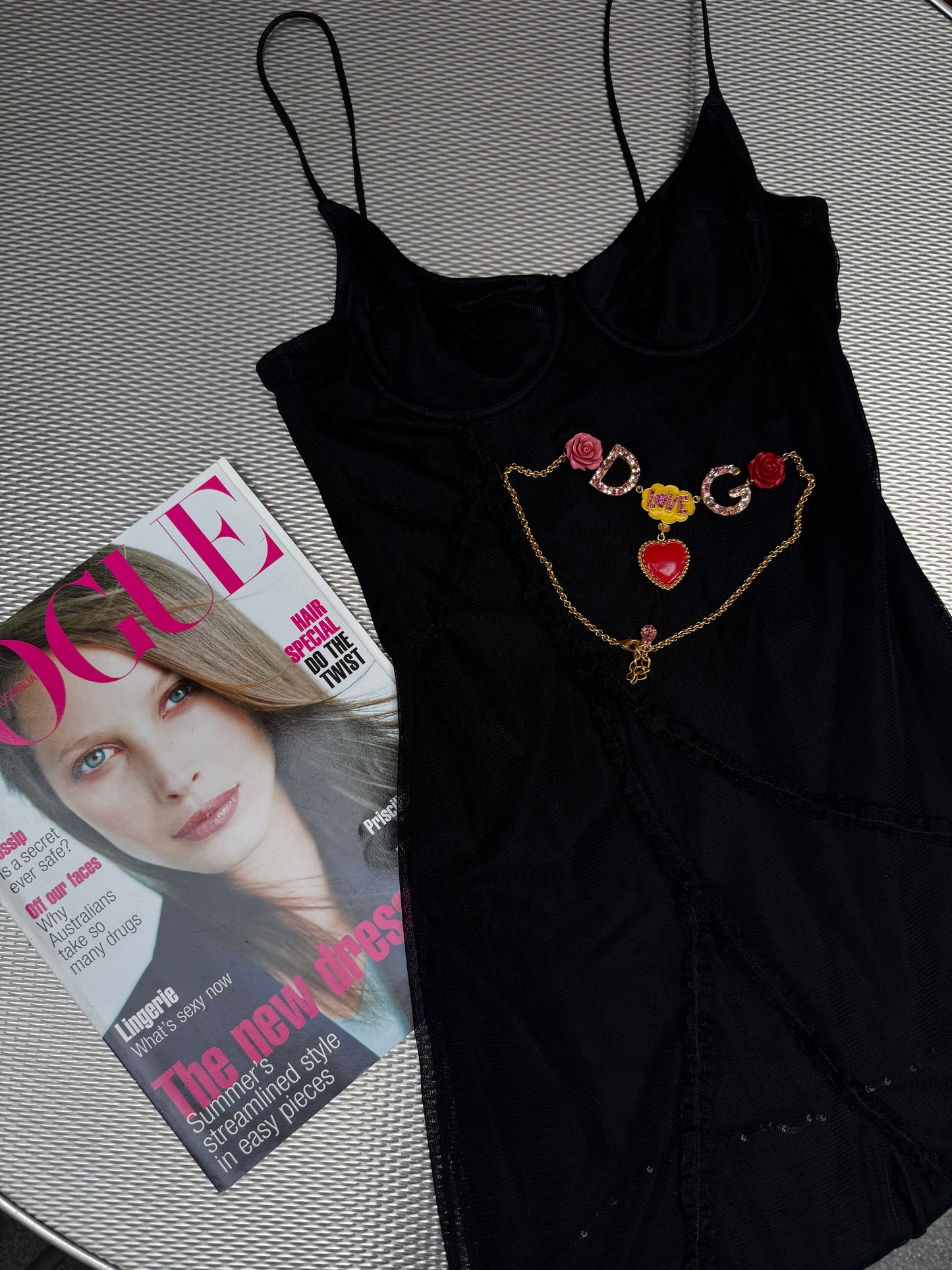 Vintage Dolce & Gabbana Heart Necklace | Y2K Designer Jewellery