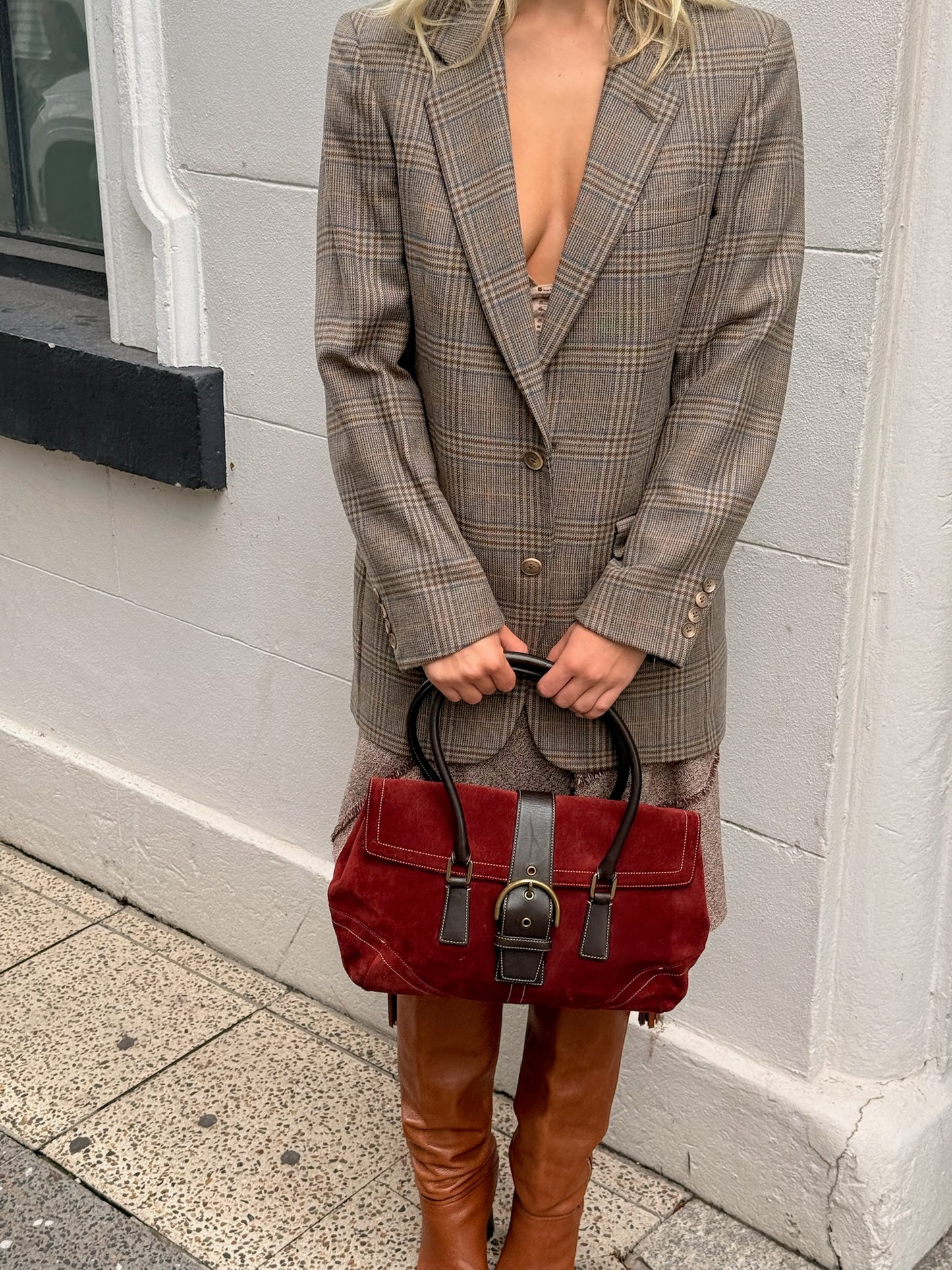 Vintage Christian Dior Brown Blazer | Designer Tailored Jacket
