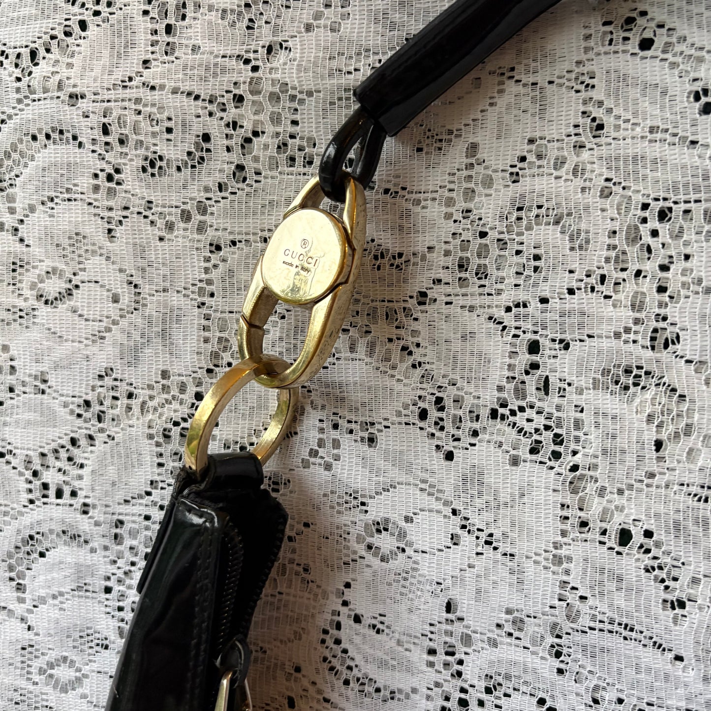 Vintage Gucci GG Logo Shoulder Bag | Designer Handbag