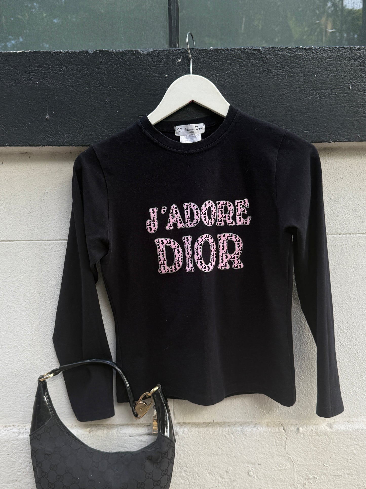 Vintage Dior J'Adior Long Sleeve Top | Y2K Christian Dior