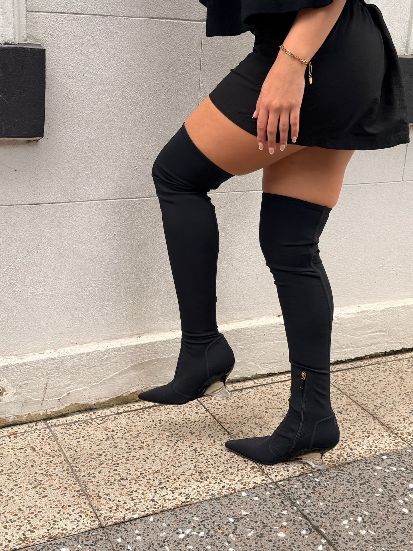 Vintage Dior Thigh High Boots | Christian Dior Over The Knee Boots