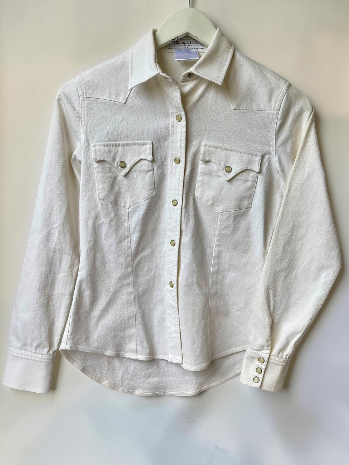 Vintage Christian Dior Boutique Paris shirt detail