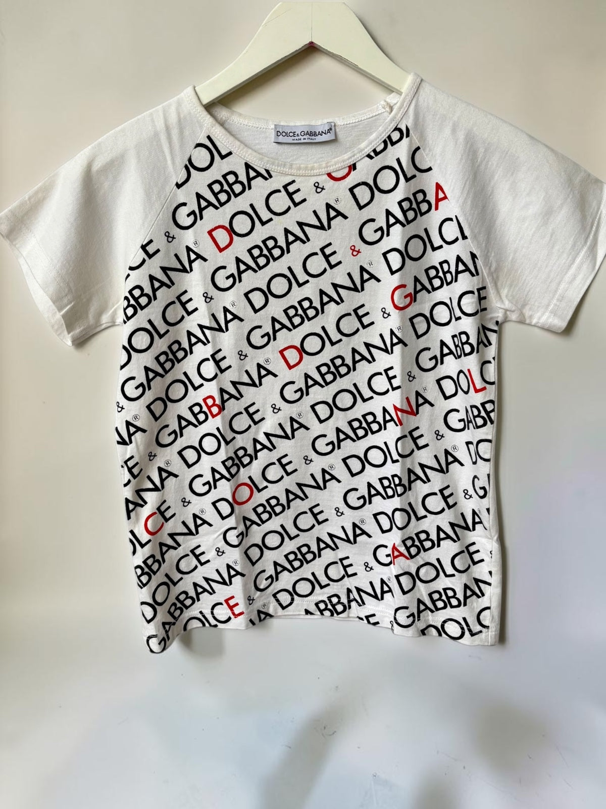 Vintage Dolce and Gabbana graphic tee detail