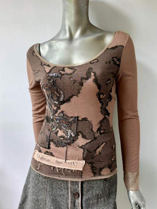 Vintage Christian Dior 1947 beaded top by John Galliano