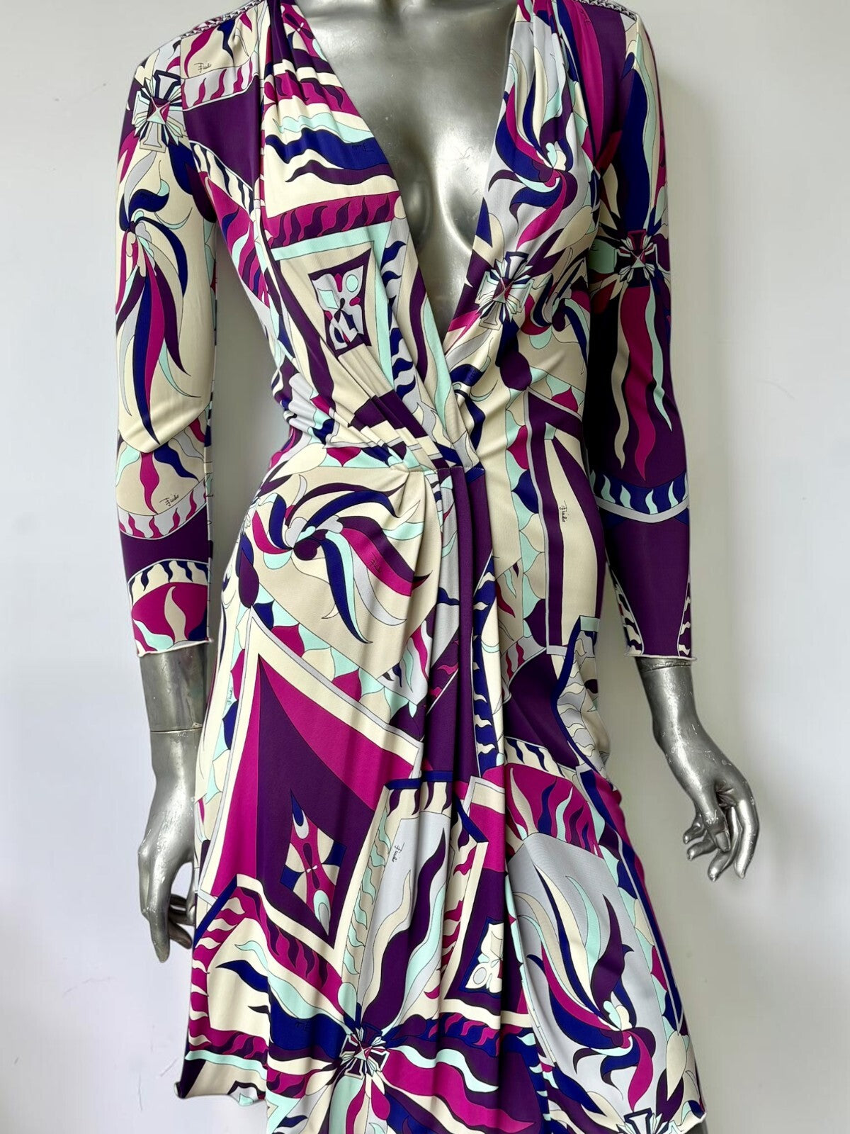 Vintage Emilio Pucci rayon print dress made in Italy