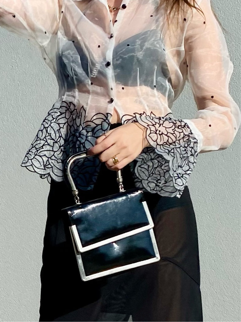 Vintage Black 1960s Mini Bag