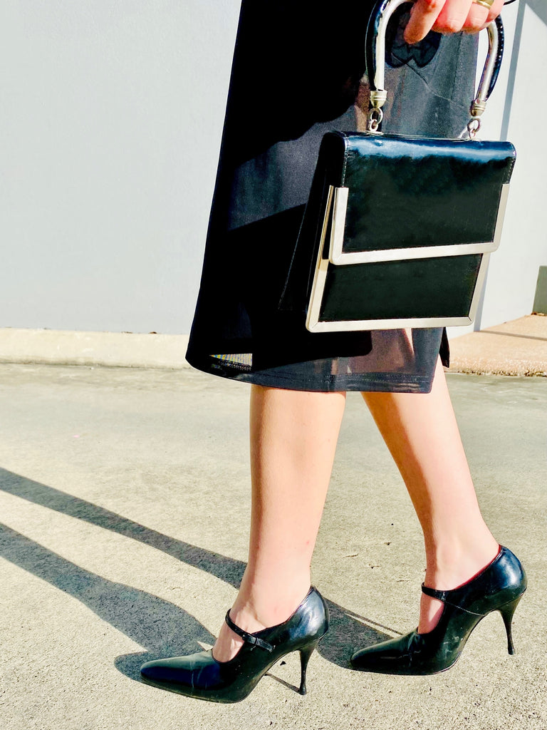 Vintage 1990s Mary Jane Patent Heels